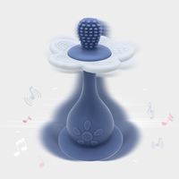 Nouveau design Jouets de dentition en silicone Hochet Anneau de dentition Ventouses Sans BPA Anneau de dentition pour bébé en silicone