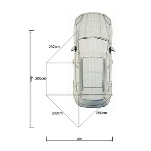 Alta Qualidade 270 Graus Car Side Toldo Tenda 4WD Off-Road Sun e Rain Shade Tendas impermeáveis para Camping ao ar livre