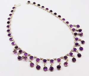 Design moderne De Haute Qualité Améthyste Pierres Précieuses À La Main Collier Bijoux 925 En Argent Sterling - Product Image 6