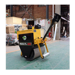 Kleine 1000KG dubbeltrommel aangedreven diesel hydraulische trilwegwals met <span class=keywords><strong>Honda</strong></span> motorpomp grondcompactor - Product Image 5