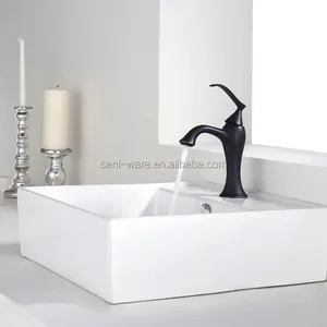 सिंगल बाउल सिरेमिक वॉश बेसिन बाथरूम टॉयलेट आयताकार सफेद सिंक