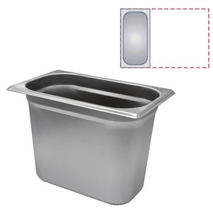 Plat Gastronorm GN 1/3 Fabrication en acier pour cuisine commerciale 325X17,6X20H - Product Image 2