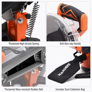 Sierra Eléctrica Industrial Multifuncional <span class=keywords><strong>de</strong></span> Aluminio <span class=keywords><strong>de</strong></span> 10 Pulgadas (255 mm) con Corte en Ángulo <span class=keywords><strong>de</strong></span> 45 Grados para Trabajos <span class=keywords><strong>de</strong></span> Corte en <span class=keywords><strong>Madera</strong></span> y Aluminio - Product Image 4