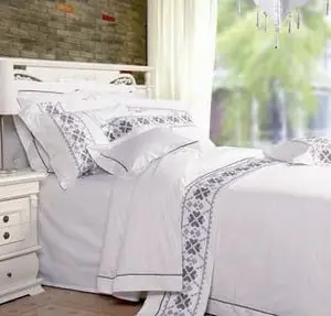 Linge de lit 100% coton égyptien de haute qualité, ensemble de literie pour hôtel