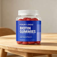 Complément Alimentaire Végétalien pour la Croissance Capillaire à Marque Blanche : 60 Gummies de Biotine, Collagène et Kératine
