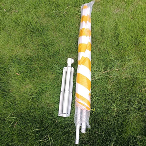 Wholesale easy installing <b>beach</b> <b>umbrella</b> Striped outdoor <b>umbrella</b> can custom size and logo with tripod quadripod - Product Image 4