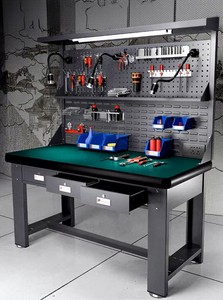 Mesa de Trabajo Comercial Antiestática de Acero Resistente para Uso en Hospitales, Escuelas, Talleres y Laboratorios con Diseño Contemporáneo - Product Image 2