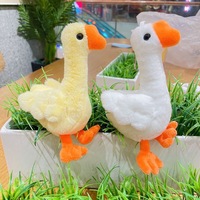 Gantungan Kunci Boneka Angsa Putih Super Lembut dan Lucu, Isi Kapas PP, Aksesoris Ransel Pelajar, Bebek Kuning untuk Mobil