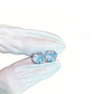 <span class=keywords><strong>Orecchini</strong></span> in Titanio F136 a Forma di Cuore con Zirconi a Fuochi d'Artificio, Piercing Avanzato per Cartilagine Unisex - Product Image 5