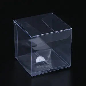 Temizle PET plastik kutular şeffaf ambalaj Favor kare hediye kutuları