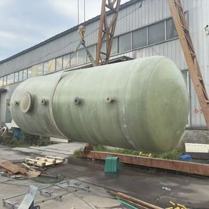 Aboveground fiberglas FRP kimyasal HCl depolama tankı bükme ve kesme hizmetleri ile yüksek kaliteli RUNLIN marka pürüzsüz yüzey - Product Image 4