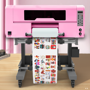 Imprimante DTF <span class=keywords><strong>UV</strong></span> rose Millantech A3 avec deux têtes XP600 et laminateur |   pour le transfert sur surfaces dures |   Expédition rapide depuis l'entrepôt américain - Product Image 1