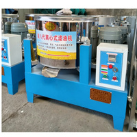 Automatische kleine centrifugale oliefiltermachine van roestvrij staal voor thuisgebruik - voor olijfolie, sojaboon- en sesamolie, nieuwe staat, motor
