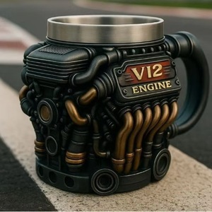 2026 Luxury V12 Engine <b>Mug</b> Wholesale Custom Logo Stainless Steel Vacuum Insulated 12-24 Hours <b>Thermal</b> Performance Back School - Product Image 3