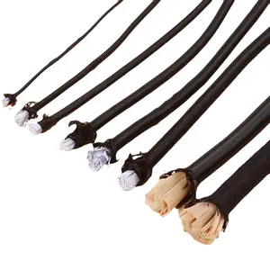 White and black rubber stretch cord