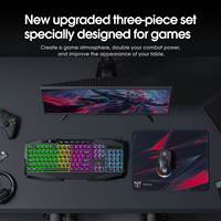 ONIKUMA TZ3006 3-in-1 Combination Set Includes G22 USB 104 Keys RGB Backlit Gaming Keyboard DPI3600 Wired Gaming Mouse in Stock