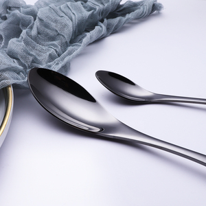 Titan trồng không gỉ màu đen dao kéo 4 cái bạc - Product Image 4