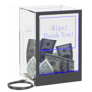 Hộp Phiếu nhựa acrylic từ thiện với đèn hiển thị trong suốt để thu hút sự chú ý của mọi người trong Cuộc Bầu Cử - Product Image 3