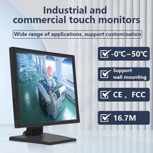 15 pouces 4:3 IP65 étanche capacitif/résistif écran tactile moniteur TFT LCD panneau industriel <span class=keywords><strong>Pc</strong></span> USB série DVI RS232 BNC VGA DC - Product Image 2