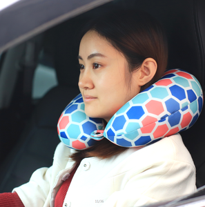 Cuscino da Viaggio a Forma <span class=keywords><strong>di</strong></span> U Personalizzabile con Microsfere, 100% Poliestere, per Auto, Casa, Ufficio, Hotel, Cuscino in Memory Foam per Aereo - Product Image 3