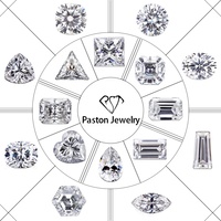Moissanite synthétique de couleur verte, taille marquise, 1CT 2CT 3CT, pierre précieuse en vrac, prix de gros, marque Paston M-0212