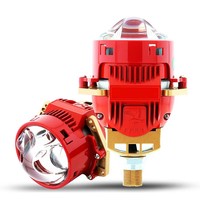 VAHID 85w Bi-LED Projecteur Lentille de Phare de Voiture, Lentille de Phare à Double Faisceau Anti-éblouissement, Plug and Play