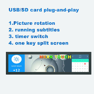 Siêu rộng thương mại kỹ thuật số biển Màn Hình Hot Bán Bar hiển thị SDK chức năng LCD kéo dài kệ cạnh màn hình kéo dài thanh - Product Image 4