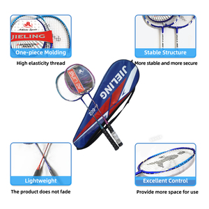 Raquette de <span class=keywords><strong>badminton</strong></span> professionnelle JIELING A602 - Conception légère en fibre de carbone durable pour jeu offensif - Équipement sportif - Product Image 3
