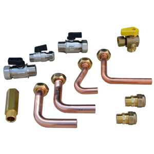Kit de tuberías sanitarias y de calefacción pura con tubos de calor y almohadillas - Product Image 1