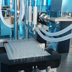 Machine de remplissage et de fermeture automatique de cartouches d'<span class=keywords><strong>insuline</strong></span> <span class=keywords><strong>à</strong></span> commande servo pour liquides visqueux dans des flacons en verre avec contrôle PLC - Product Image 3