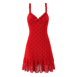 Mini Dress with Spaghetti Straps - Short Red Dress - 2025 New Style Mini Dress with Spaghetti Straps - Short Red Dress - 2025 New Style