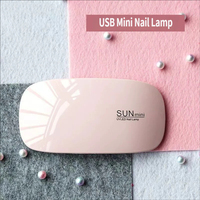 SUNmini 6W Outil de manucure domestique en forme de souris avec lampe UV, alimentation électrique, matériau plastique, prise US