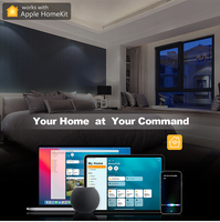 Interruptor de Luz Inteligente LangYeao Compatible con Apple HomeKit, Control por Voz y Aplicación, Funciona con Siri, Alexa y Google Home, 1/2/3/4 Canales, con/sin Cable Neutro