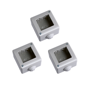 Set di 3 scatole di giunzione Gloca in plastica IP40 per la serie Matix - Product Image 1