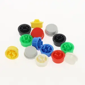 Round Tactile Button Caps Kits 9.58*5.1mm for 12*12*7.3mm Micro Tact Switch For Arduino