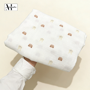 Mantas Envolventes de Gasa de Algodón de Doble Capa Suaves para Bebés, Seguras para Piel Sensible, Tejido de Alta Densidad y Textura Suave - Product Image 4