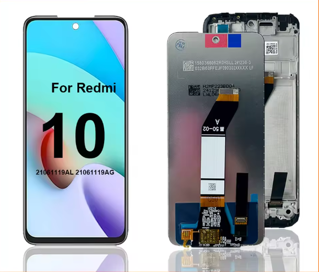 For Xiaomi Redmi 10 21061119AG 21061119AL LCD Display Touch Screen Digitizer Assembly with Frame for Redmi 10 Prime 21061119BI