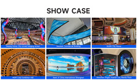 Panel LED a Todo Color HD P2 P2.5, Panel LED Flexible RGB, Tablero LED Flexible Curvo, Módulo LED Suave para Pantalla Publicitaria