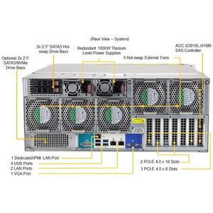 Supermicro SSG-540P-E1CTR60H Almacenamiento UP 4U Barebone para un Solo Procesador Xeon Escalable de 3.ª Generación - Product Image 5