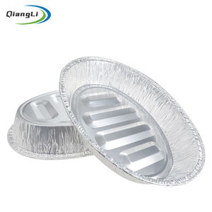 Bandejas Desechables de Aluminio para Asar Pavo, Contenedores Grandes de Papel de Aluminio Resistentes, Forma Ovalada Profunda para Asar Carne, <span class=keywords><strong>Pollo</strong></span> y Costillas - Product Image 2