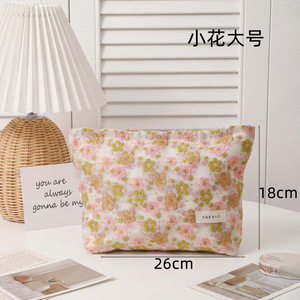 Nouvelle Trousse <span class=keywords><strong>de</strong></span> Maquillage Florale 2026 à Fermeture Éclair, Grande Capacité, Portable, Organisateur <span class=keywords><strong>de</strong></span> <span class=keywords><strong>Voyage</strong></span> pour Femmes, à Tenir à la Main - Product Image 6