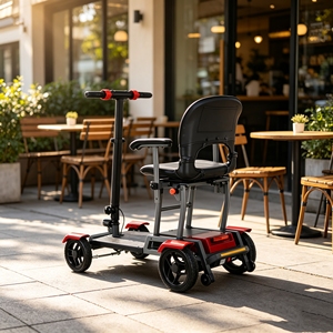 Scooter de mobilité tout-terrain pliable et portable à 4 roues pour personnes âgées, en aluminium, puissant, ultra-léger, longue portée, à prix abordable - Product Image 5