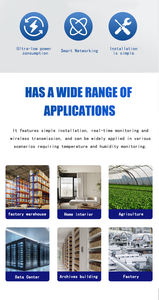 무선 온도 및 습도 센서, 자석식 벽걸이형, 고정밀, IP65 보호, <span class=keywords><strong>WIFI</strong></span>/4G 출력 - Product Image 6