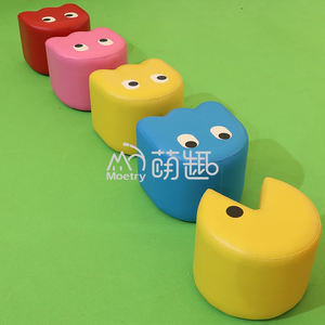 Moetry Pacman Soft Seating Stool Set Colorful Modern Foam Bench Soft Chair for Nursery Classroom Preschool <span class=keywords><strong>Creche</strong></span> Hotel Use - Product Image 5