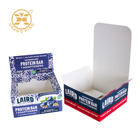 Boîte d'emballage personnalisée en carton blanc à fond auto-scellant pour snacks, vente en gros, conception et impression de boîtes en papier pour détaillants