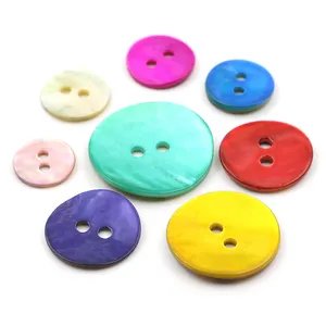 10mm-20mm Pinctada bunt rosa/rot/grün/blau/gelb/weiß verkaufen Martensii Shell Button für Mantel und Hemd