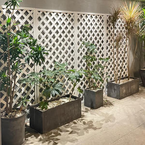 Clôture en <span class=keywords><strong>bois</strong></span> pour extérieur, <span class=keywords><strong>potager</strong></span>, facile à assembler, garde-corps en <span class=keywords><strong>bois</strong></span> massif blanc - Product Image 3