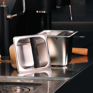 ภาชนะใส่กากกาแฟไม้ L-Beans ฝาปิดสแตนเลสกันลื่น สำหรับใช้ในบ้าน บาร์ คาเฟ่ - Product Image 4