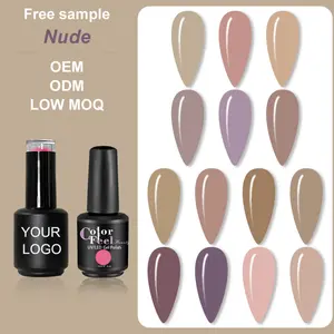 Professionele Kleur Matte Gel Polish Uv Nail Custom Private Label Franse Kleur Uv/Led Lamp Gel Polish Voor Nagelsalon