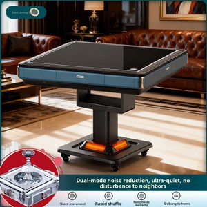 <span class=keywords><strong>Table</strong></span> de <span class=keywords><strong>Mahjong</strong></span> pliable entièrement automatique en plastique, quatre ports, silencieuse, double usage, <span class=keywords><strong>table</strong></span> à manger à faible bruit - Product Image 2